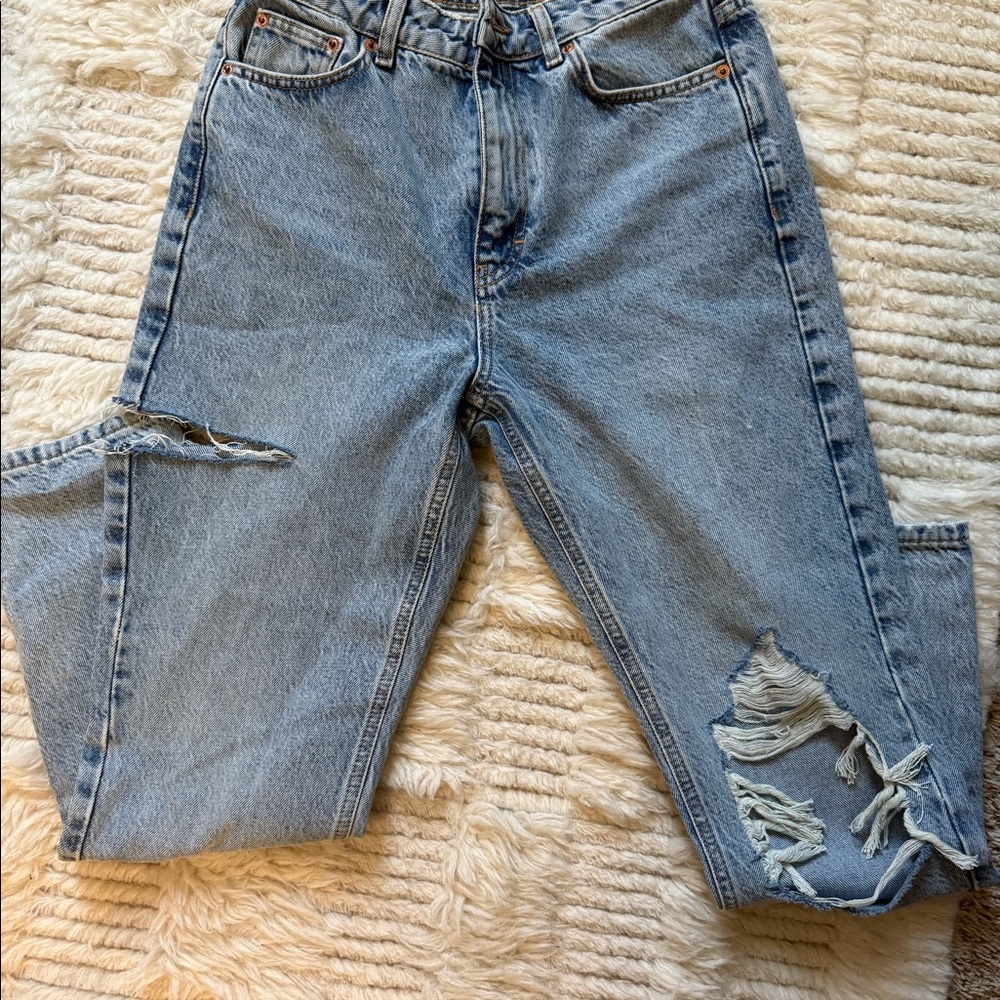 Top shop mom. Jeans size 28